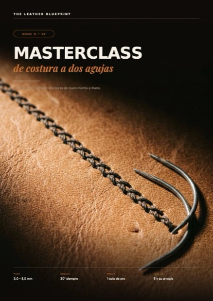 Portada de la masterclass de costura a dos agujas